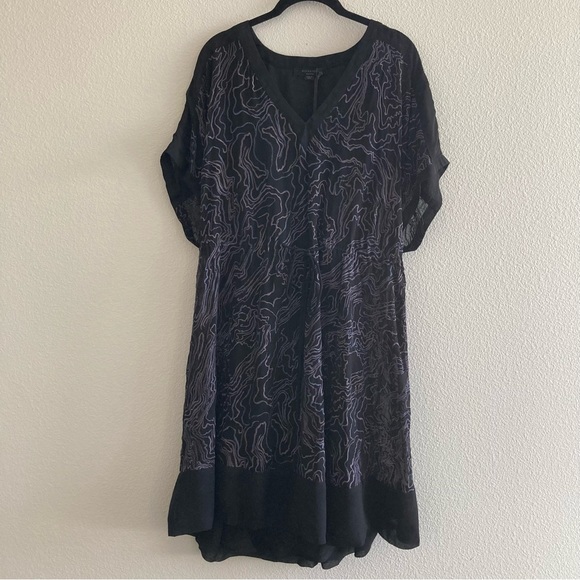 NWT All Saints Isme Palmer Dress in Oil Black - Picture 5 of 13